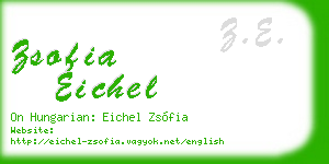 zsofia eichel business card