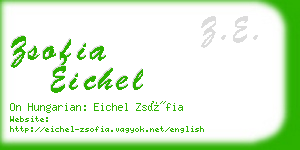 zsofia eichel business card